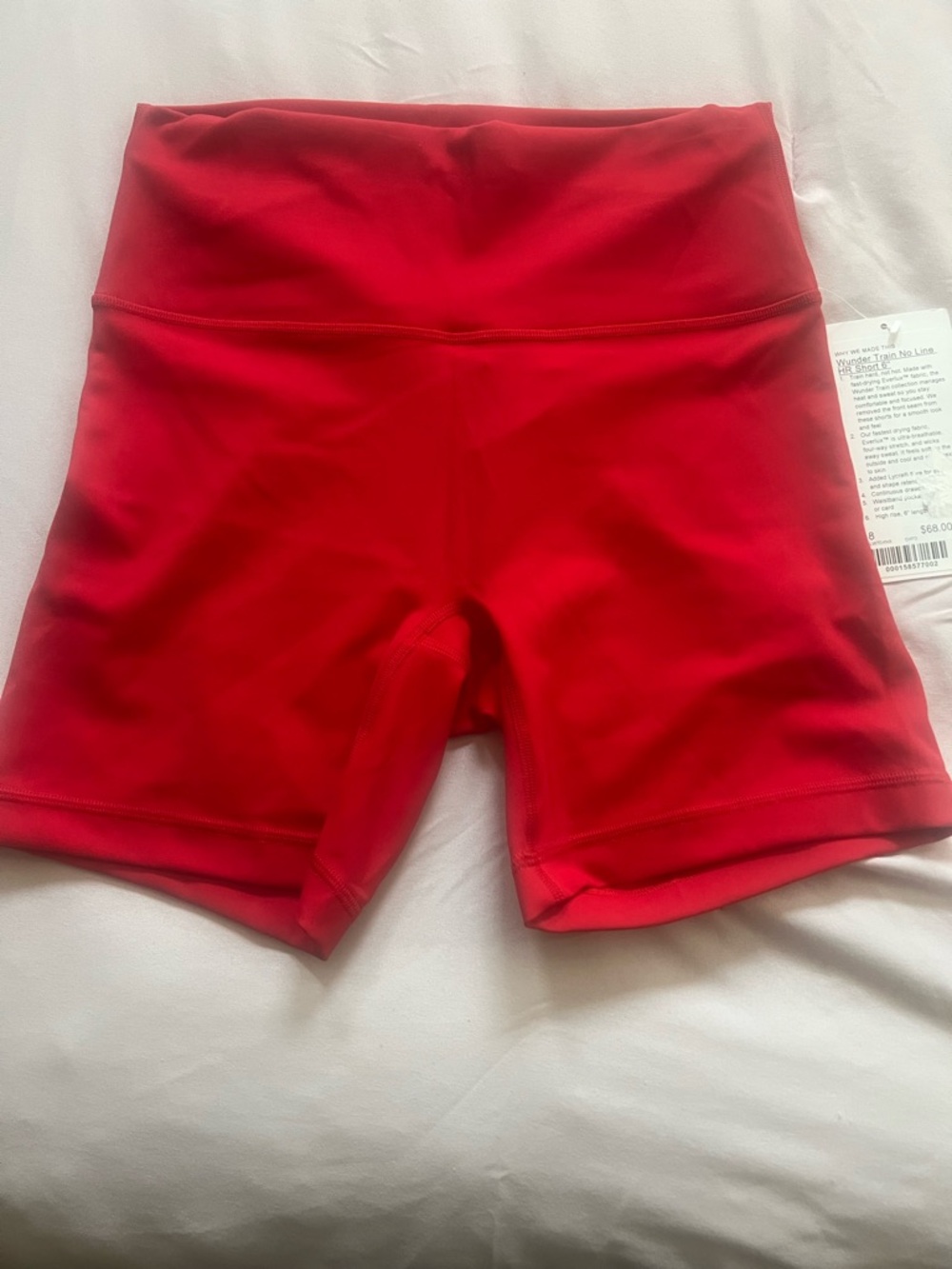 lululemon athletica High-Rise Bike Shorts OXFORD RED NWT
